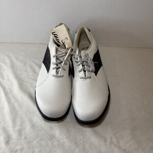 NEW FootJoy GreenJoys Golf Shoes Women's Size 8M 48425 Black/White Lace Up